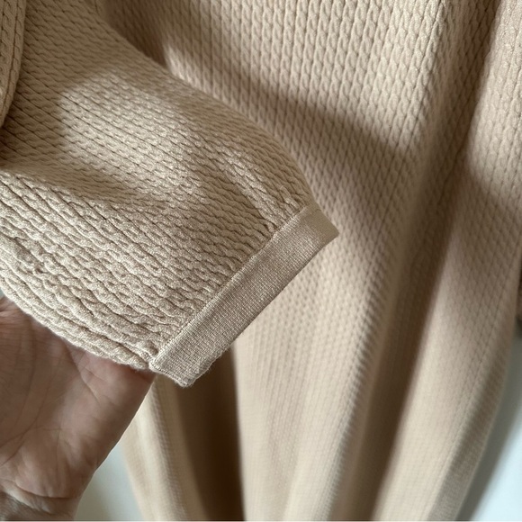 We Wore What Off The Shoulder Long Sleeve Knit Dress In Beige Size M - Picture 9 of 12